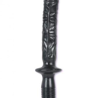 The Manhandler Black Dildo Baton Handle