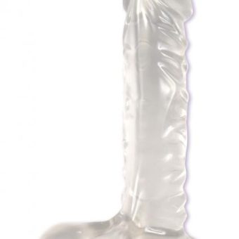 Crystal Jellies Ballsy Super C*ck 7 Inch - Clear