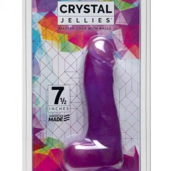 Crystal Jellies Master Cock 7.5 Purple