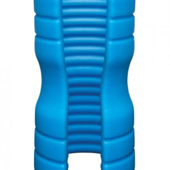 Optimale Truskyn Silicone Ribbed Stroker Blue