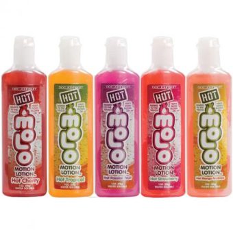 Hot Motion Lotion Christmas Pack 5 Assorted Flavors 1 Ounce