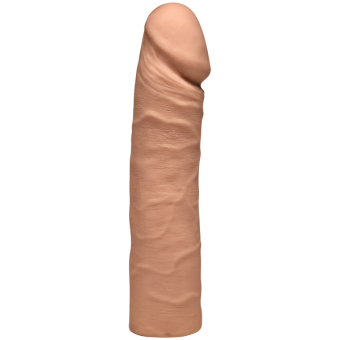 The Double D 16 inches Caramel Ultraskyn Tan Dildo