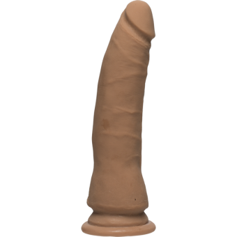 The D Slim Thin D 7 inches Ultraskyn Brown Dildo