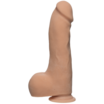 The D Master D 10.5 inches Dildo with Balls Ultraskyn Beige