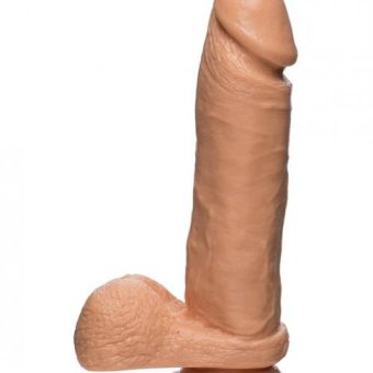 The D The Perfect D 8 inches Dildo with Balls Beige