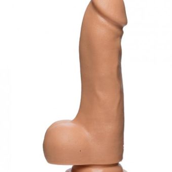 The D Master D 7.5 Inches Dildo with Balls Firmskyn - Beige