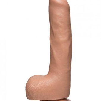 The D Uncut D 9 inches With Balls Firmskyn Beige Dildo