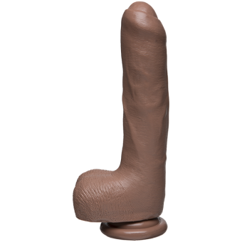 The D Uncut D 9 inches With Balls Firmskyn Tan Dildo