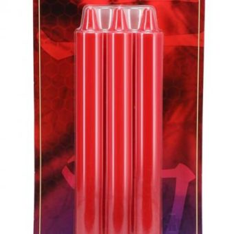 Japanese Drip Candles 3pk Red