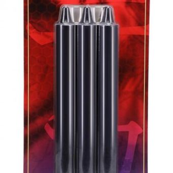 Japanese Drip Candles 3pk Black