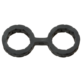 Japanese Bondage Silicone Cuffs Small Black