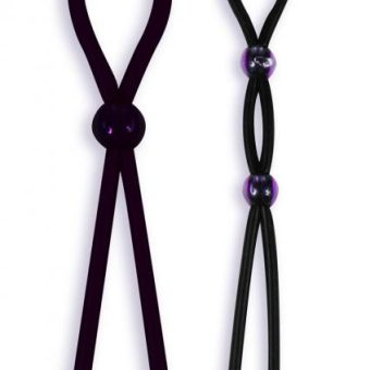 Silicone Cock Ties Black