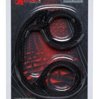 Kink Hogtied Hemp Cuffs Black