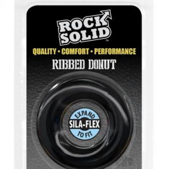 Rock Solid Ribbed Donut Black
