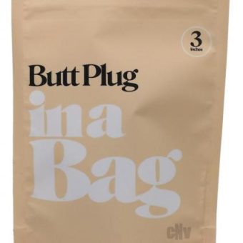 In A Bag Anal Plug 3in Black