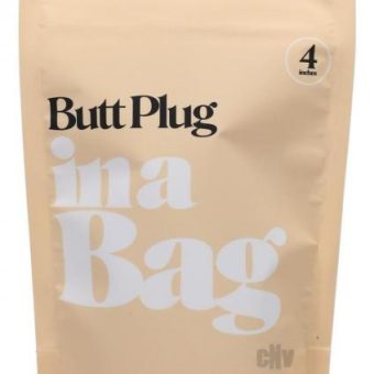 In A Bag Anal Plug 4in Black