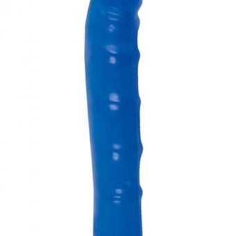 Jelly Jewels Dong With Suction Cup 8 Inch - Blue