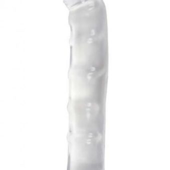 Jelly Jewels Dong With Suction Cup 8 Inch Clear