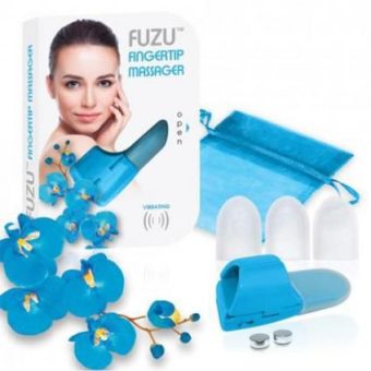 Fuzu Fingertip Massager Neon Blue