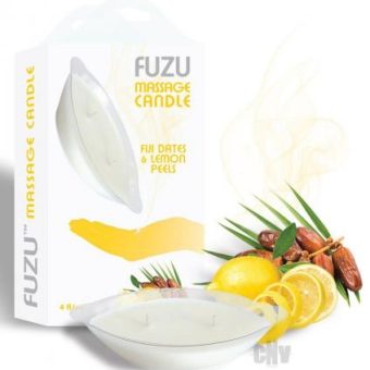 Fuzu Massage Candle Fiji Dates & Lemon Peel 4oz