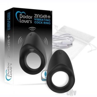 Doctor Love Zinger+recharge Cockring Blk