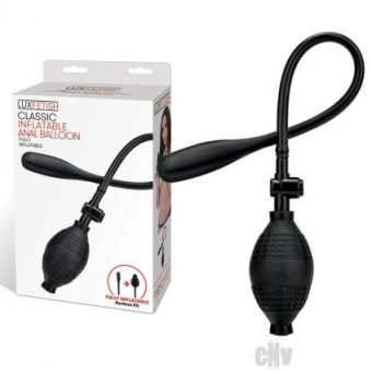 Lux Fetish Classic Inflatable Anal Balloon Black