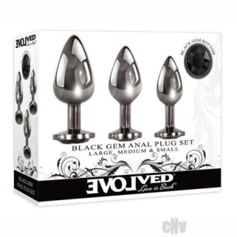 Black Gem Anal Plug Set