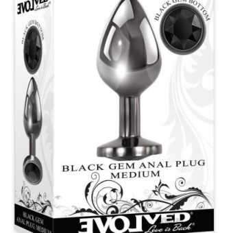 Black Gem Anal Plug Medium