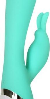 The Silicone Rechargeable Bunny Vibrator Green