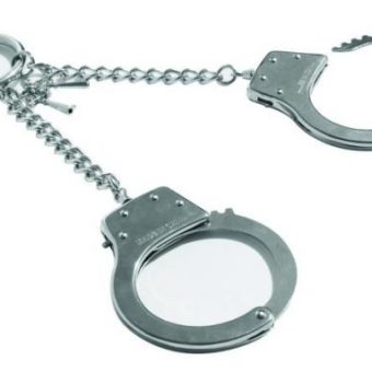 Sex and Mischief Ring Metal Handcuffs