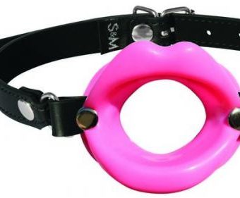 Sex and Mischief Silicone Lips Pink Mouth Gag