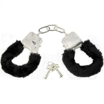 Sex And Mischief Furry Handcuffs Black