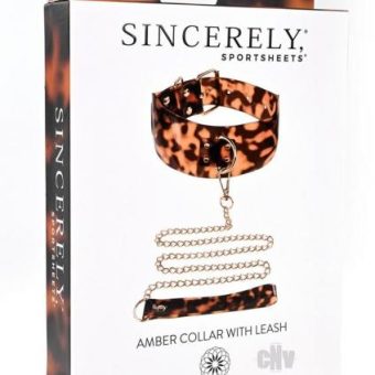Sincerely Amber Collar And Leash
