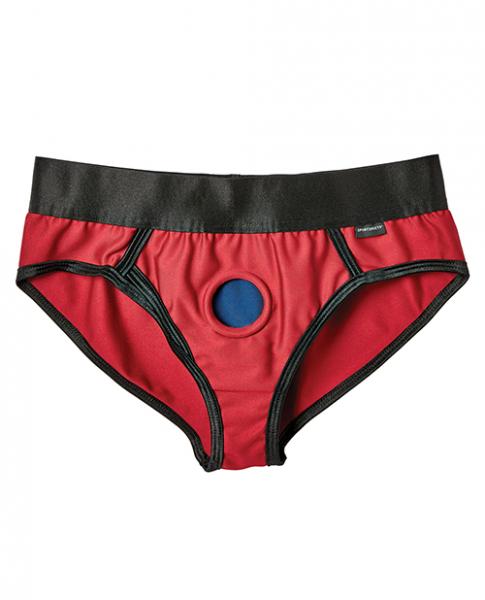 Sportsheets Em Ex Contour Harness 3X Red Blue
