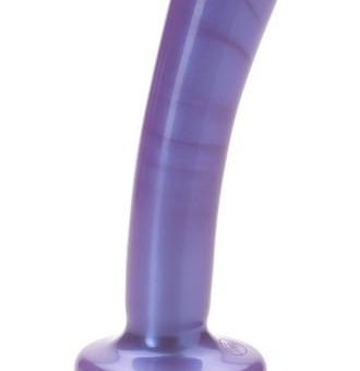 Silk Large Silicone Dildo 7 Inch - Purple Haze