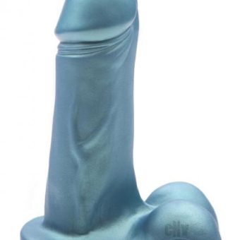 Hero Super Soft Peacock Blue Dildo