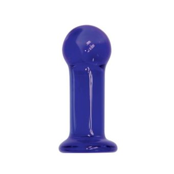 First Glass Indigo Anal Plug Blue