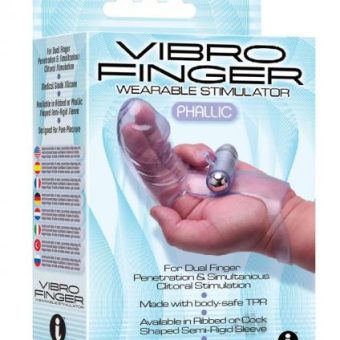 Vibrofinger Phallic Finger Massager Purple