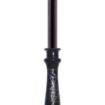 Fashionistas Glass Drip Candle Set - Black