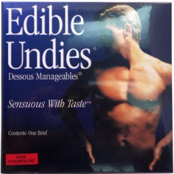 Sensuous With Taste Edible Undies Male Pink Champagne