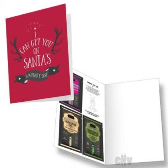 Santas Naughty List Greeting Card