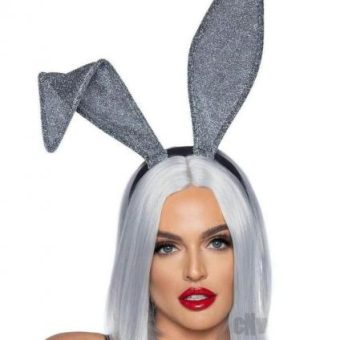 Glitter Bunny Ears O/s Silver