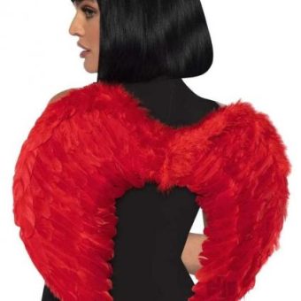 Marabou Trim Wings O/s Red