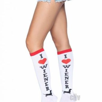 Weiner Dog Knee Highs Os Multicolor