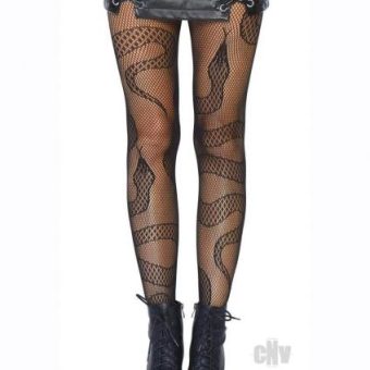 Snake Net Tights Os Black