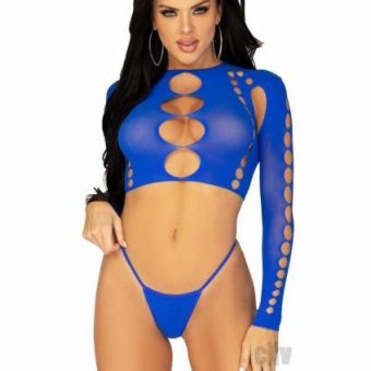 Seamless Cut Long Sleeve Gstring Os Ryl