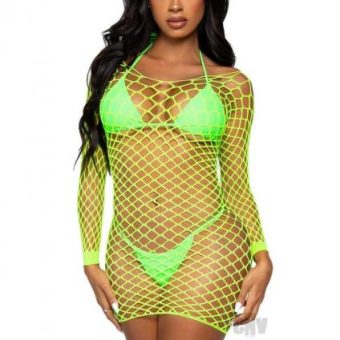 Supreme Long Sleeve Mini Dress Os Grn