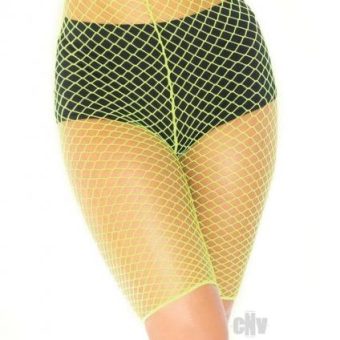 Industrial Net Biker Shorts Os Yellow