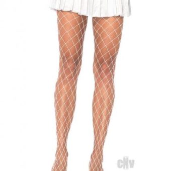 Spandex Diamond Hose Os White