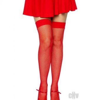 Nylon Fishnet Stocking Os Red